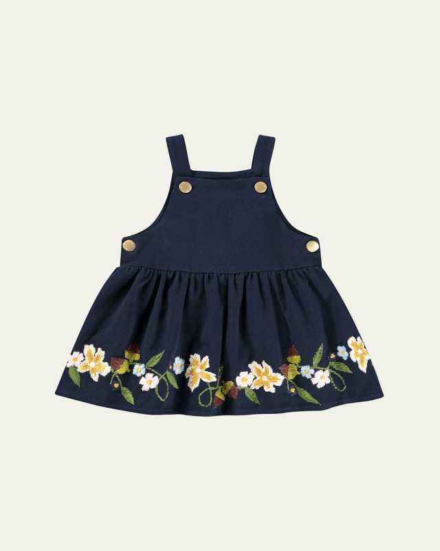 Girl's Embroidered Colleena Mini Dress, Size 12M-4